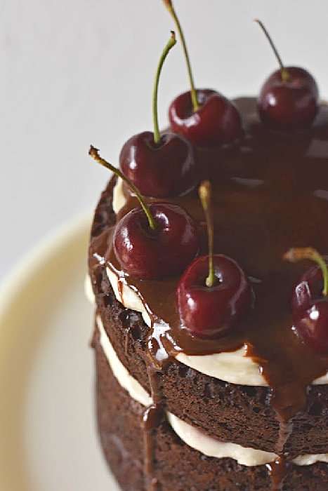 black forest cake recipe top